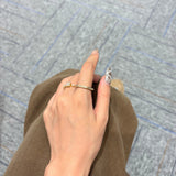 Round Full Eternity Moissanite Ring
