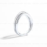 Split Circle Moissanite Ring