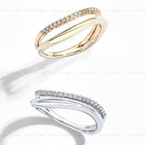 Split Circle Moissanite Ring
