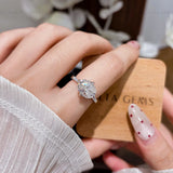 4CT Oval Moissanite Ring