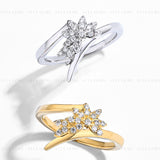 Cluster Promise Moissanite Ring