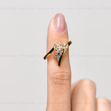 Cluster Promise Moissanite Ring