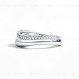 Split Circle Moissanite Ring