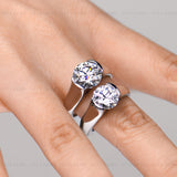 Round Brilliant Cut with Cathedral Setting
