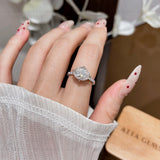 4CT Oval Moissanite Ring