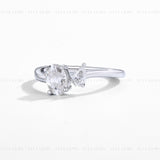 Oval and Pear Toi-et Moi Ring