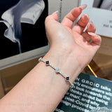Clover Sparkle Moissanite Bracelet