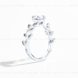Lucky Leaf Moissanite Ring