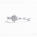 Snowflake Moissanite Rings