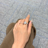 3CT Emerald Cathedral Engagement Ring