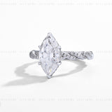 3CT Marquise Twist Ring