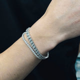 Bezel Set Emerald Tennis Bracelet