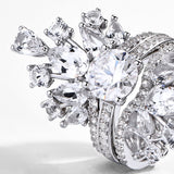 Luxury White Moissanite Ring