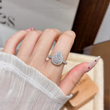 2CT Pear Engagement Ring
