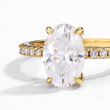 Oval Moissanite Ring