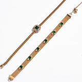 Emerald Charm Bracelet