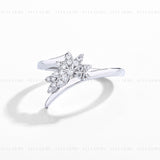 Cluster Promise Moissanite Ring