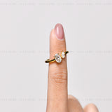 Oval and Pear Toi-et Moi Ring