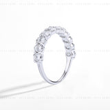Oval Eternity Moissanite Ring