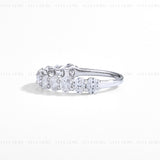 Oval Eternity Moissanite Ring