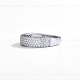 Pave Moissanite Engagement Ring