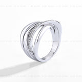 Freeform Wave Moissanite Ring