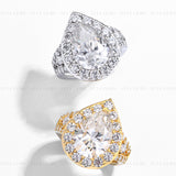 Pear Halo Engagement Ring