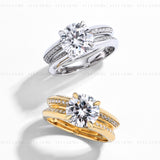 3.0 CT Double Channel Ring