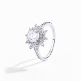Fancy Round Hidden Halo Ring
