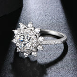 Fancy Round Hidden Halo Ring