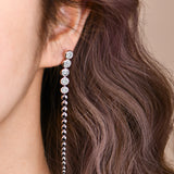 Bubble Bezel Drop Earrings