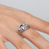 Dune Round Moissanite Diamond Ring