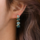 Ocean Blue Gemstone Drop Earrings