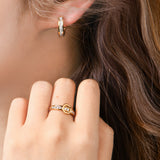 Gold Belt Buckle Channnel Ring