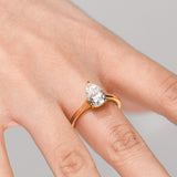 2CT Pear Solitaire Ring