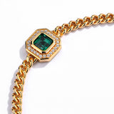 Emerald Charm Bracelet