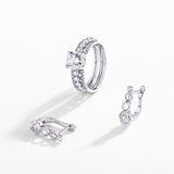 Moissanite Huggie Earring