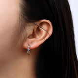 K Gold Huggie Earrings