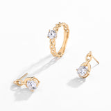 18K Round Solitaire Daimond Jewelry