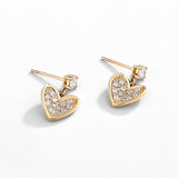 Gold Heart Diamond 18K Jewelry