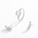 Beauty Three Stone 18K Jewelry