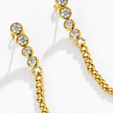 Bubble Bezel Drop Earrings