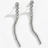 Bubble Bezel Drop Earrings
