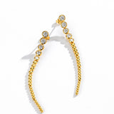 Bubble Bezel Drop Earrings