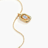 Emerald Moissanite Shiny Necklace