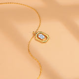 Emerald Moissanite Shiny Necklace