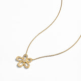 Dainty Blossom Moissanite Necklace