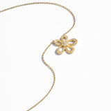 Dainty Blossom Moissanite Necklace