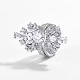 Luxury White Moissanite Ring