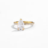 3CT Pear Engagement Ring